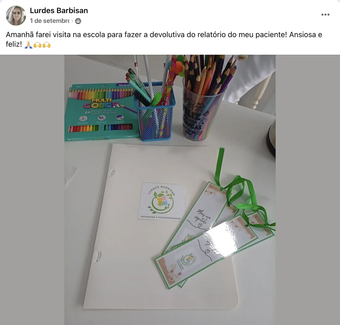 Depoimento de Lurdes Barbisan: devolutiva do relatório na escola